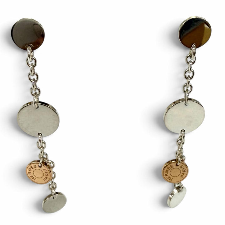 Excellent HERMES Pierce Confetti Silver 925 Women