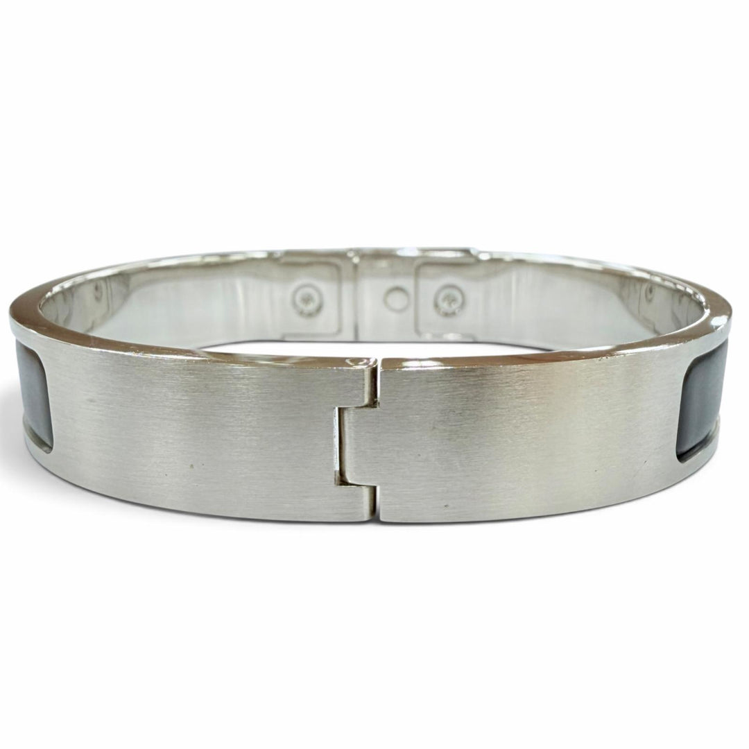Great HERMES Bangle Kelly Men Bracelet black Women