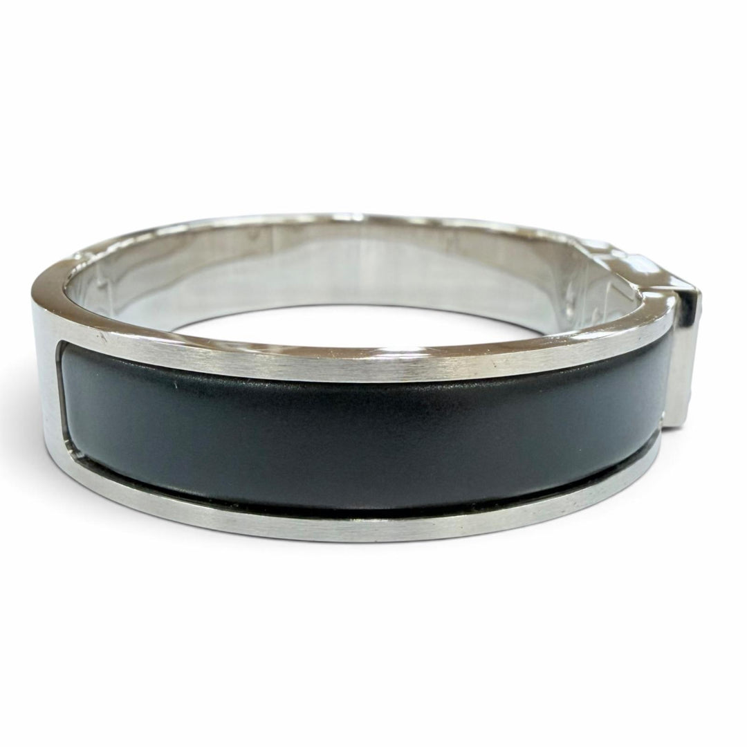 Great HERMES Bangle Kelly Men Bracelet black Women