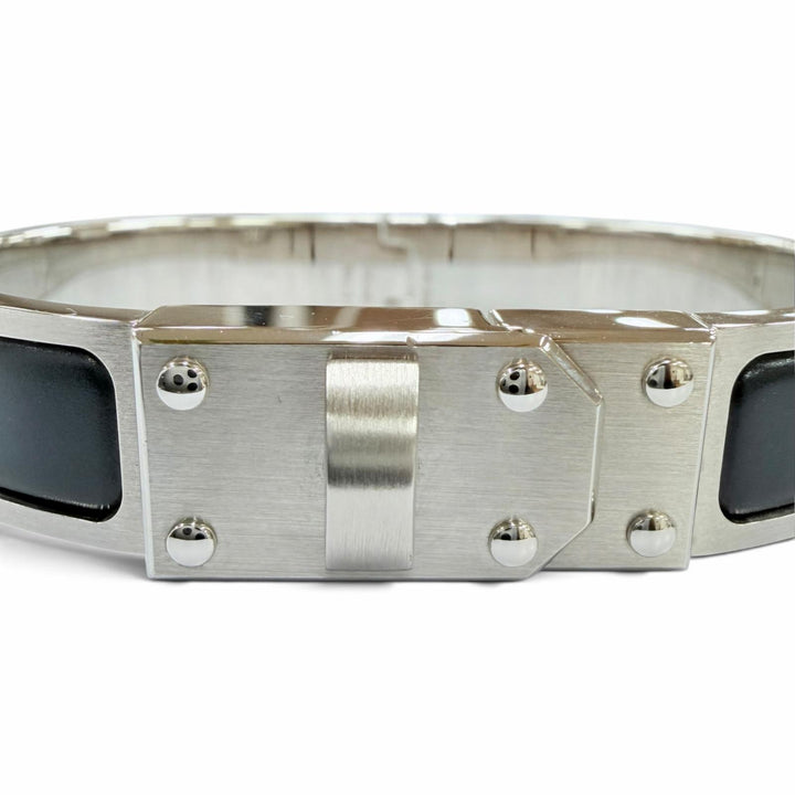 Great HERMES Bangle Kelly Men Bracelet black Women