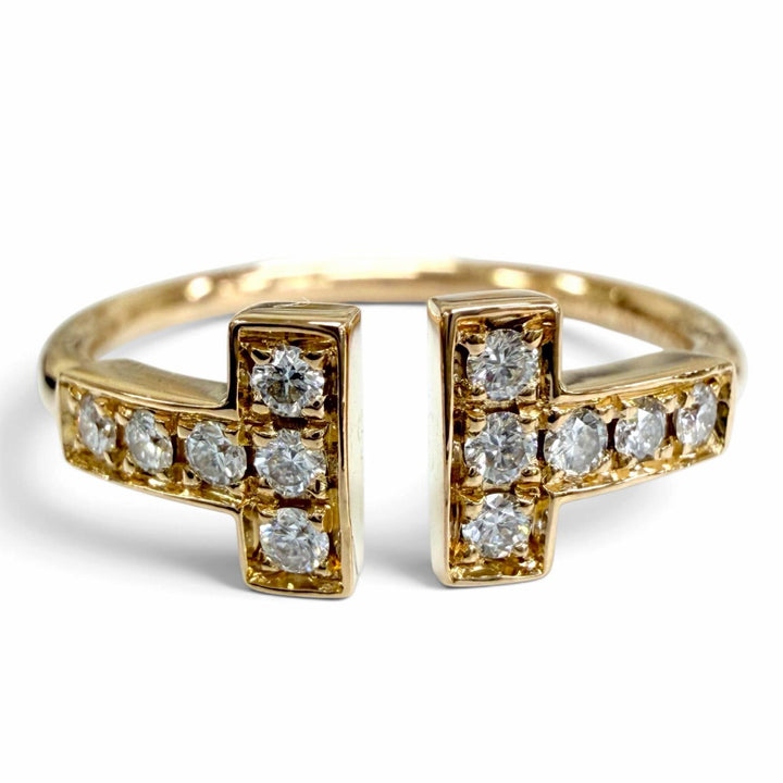 Great TIFFANY&Co. Diamond wire ring Purchased in July 2023 Pink gold AU750 Women