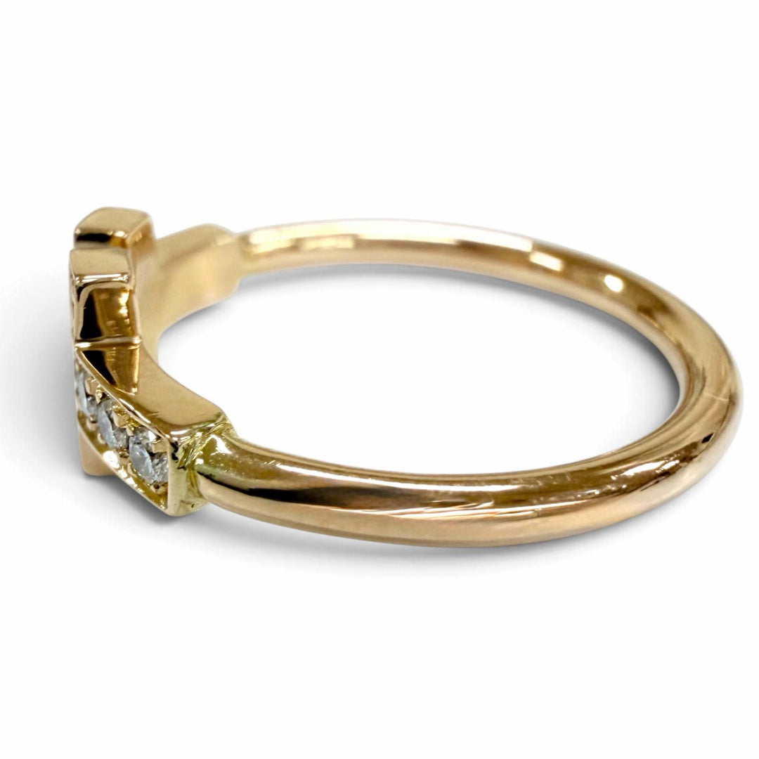 Great TIFFANY&Co. Diamond wire ring Purchased in July 2023 Pink gold AU750 Women