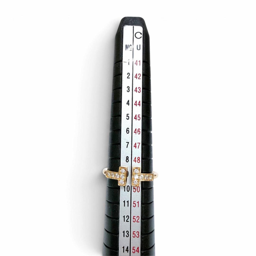 Great TIFFANY&Co. Diamond wire ring Purchased in July 2023 Pink gold AU750 Women