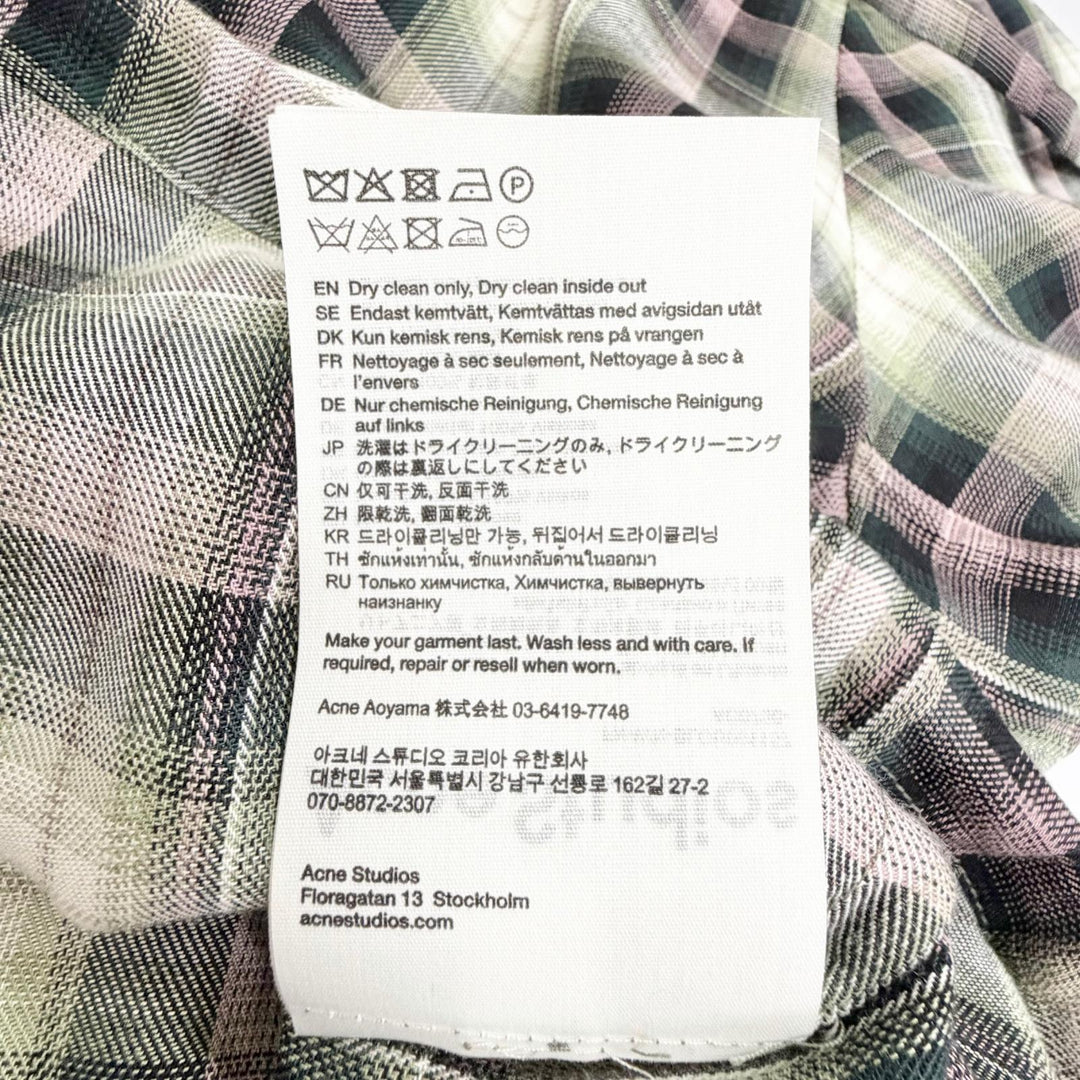 Excellent ACNE STUDIOS Long sleeve shirt Overshirt 34 FN-WN-BLOU001157