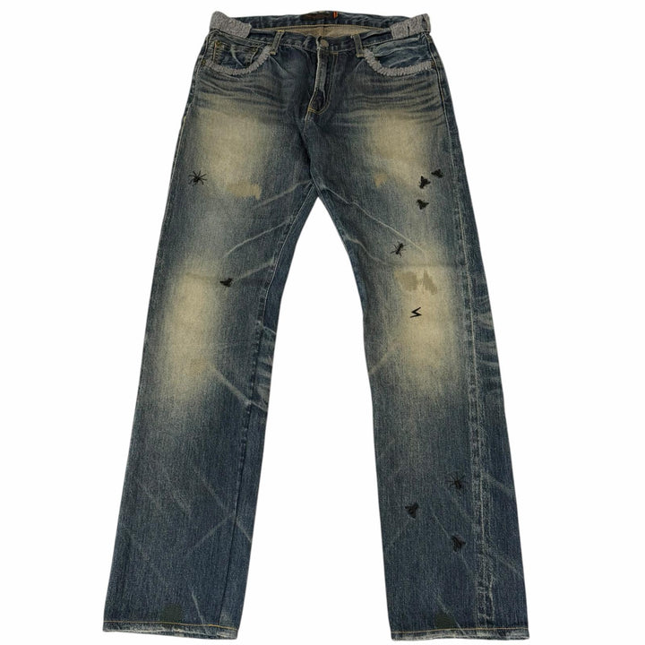 Great UNDERCOVERISM Denim pants Archive Indigo blue cotton mens 3 6A240-P10