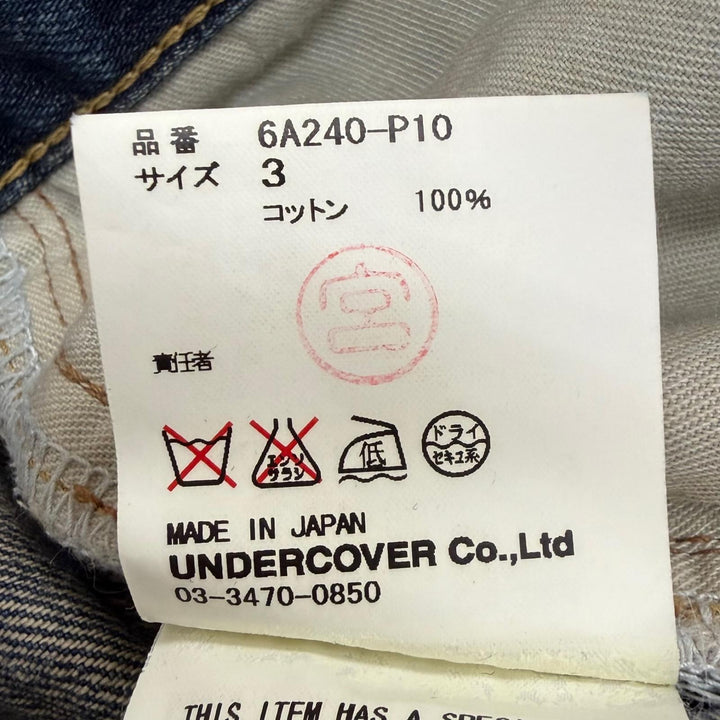 Great UNDERCOVERISM Denim pants Archive Indigo blue cotton mens 3 6A240-P10