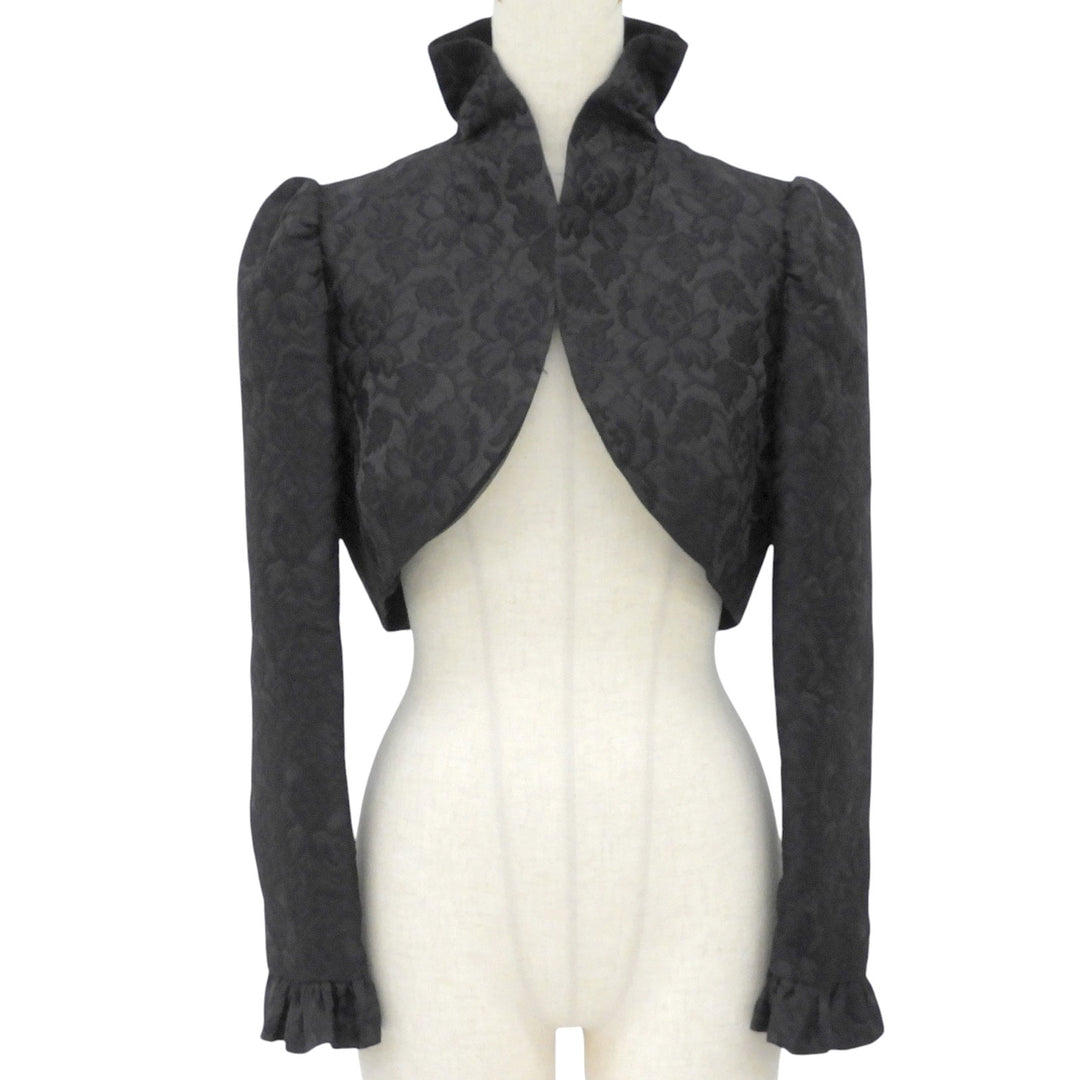 Great DOLCE&GABBANA Jacket Floral Jacquard Bolero black polyester Women 40