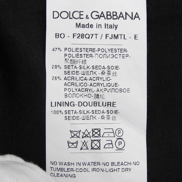 Great DOLCE&GABBANA Jacket Floral Jacquard Bolero black polyester Women 40