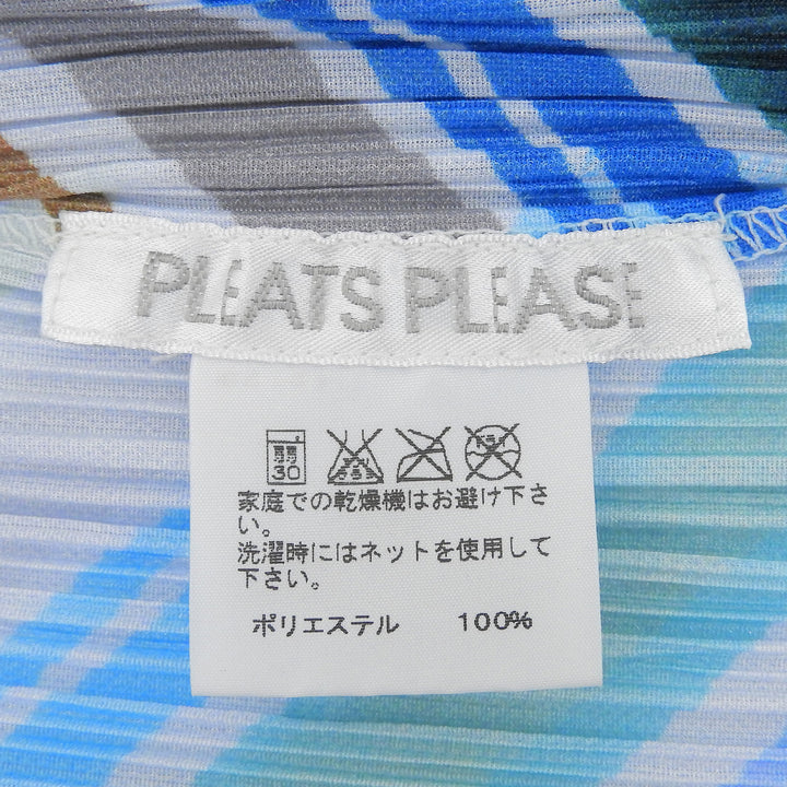 Excellent PLEATS PLEASE cardigan Full pattern Pleated Multi 3 PP11-J0665