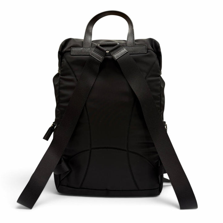 Great PRADA Backpack Daypack Triangle logo triangular plate backpack 1BZ039