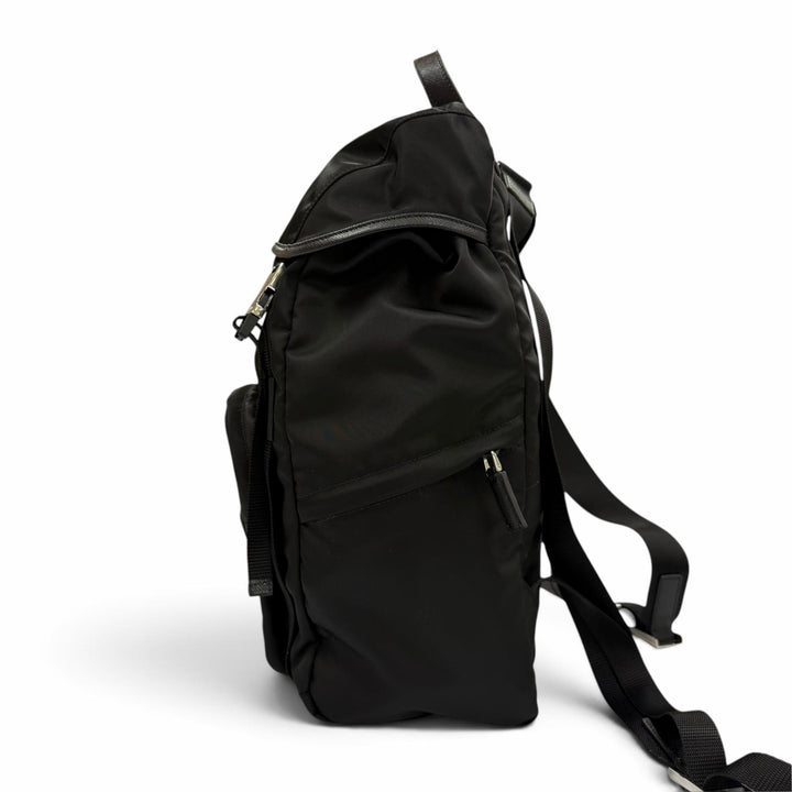 Great PRADA Backpack Daypack Triangle logo triangular plate backpack 1BZ039