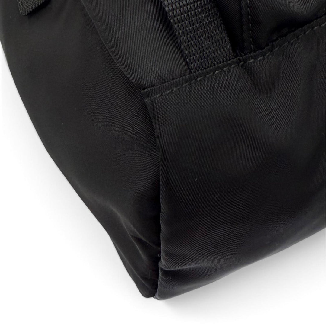 Great PRADA Backpack Daypack Triangle logo triangular plate backpack 1BZ039