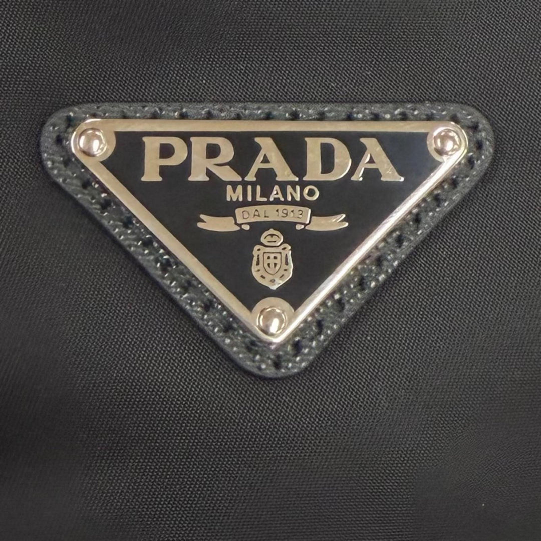 Great PRADA Backpack Daypack Triangle logo triangular plate backpack 1BZ039