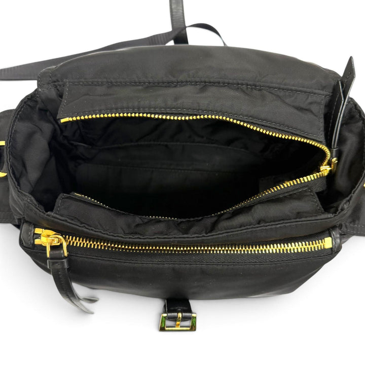 Great PRADA Shoulder Bag Explorer Medium Triangle logo Re-Nylon 2WAY