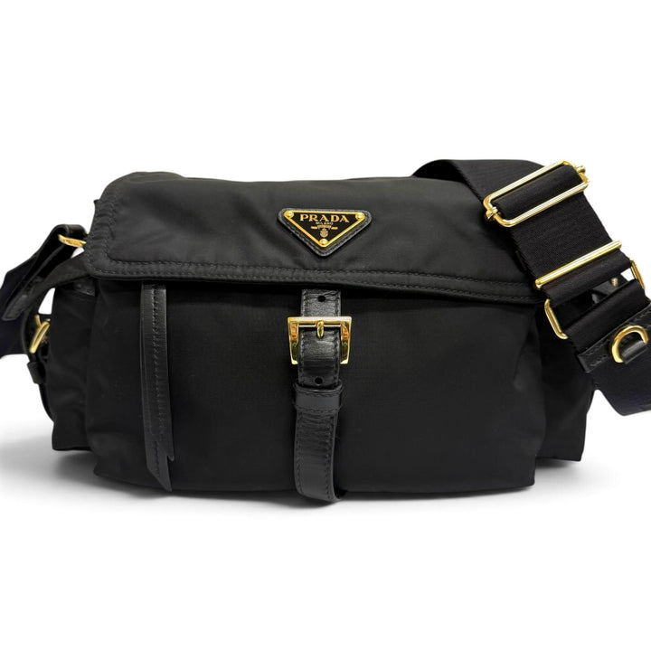 Great PRADA Shoulder Bag Explorer Medium Triangle logo Re-Nylon 2WAY