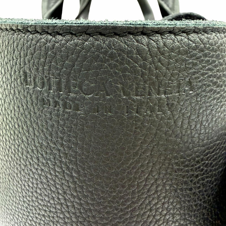 Great BOTTEGAVENETA Small The Arco Tote Bag Leather with pouch black 652867