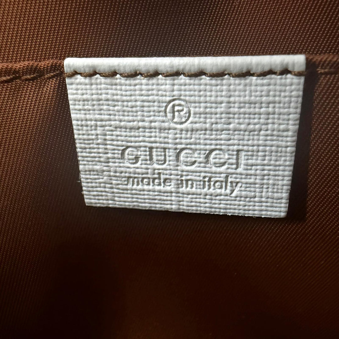 Excellent GUCCI Handbag Children's Rubber Apple beige GG Supreme Women 605614
