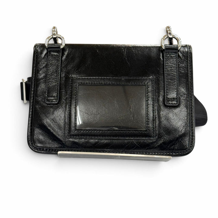 Excellent PRADA Shoulder Bag black Soft Look Leather mens 2ZH108