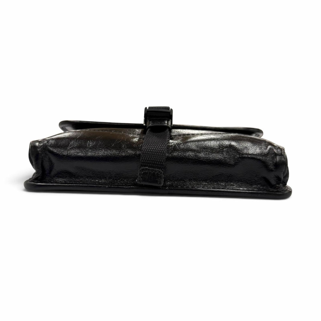 Excellent PRADA Shoulder Bag black Soft Look Leather mens 2ZH108