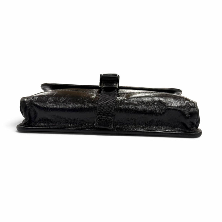 Excellent PRADA Shoulder Bag black Soft Look Leather mens 2ZH108