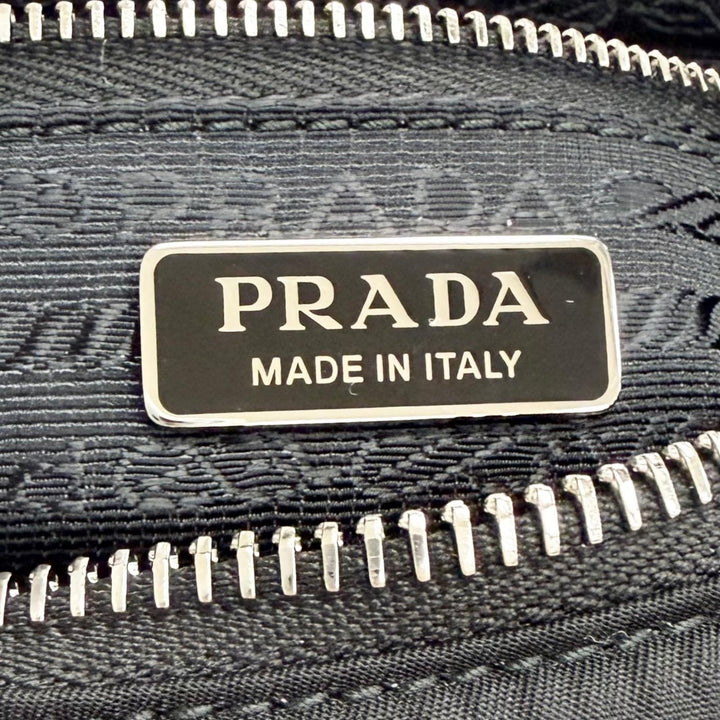 Excellent PRADA Handbag Re-Edition 2005 Re-Nylon Triangle Logo black 1N204X