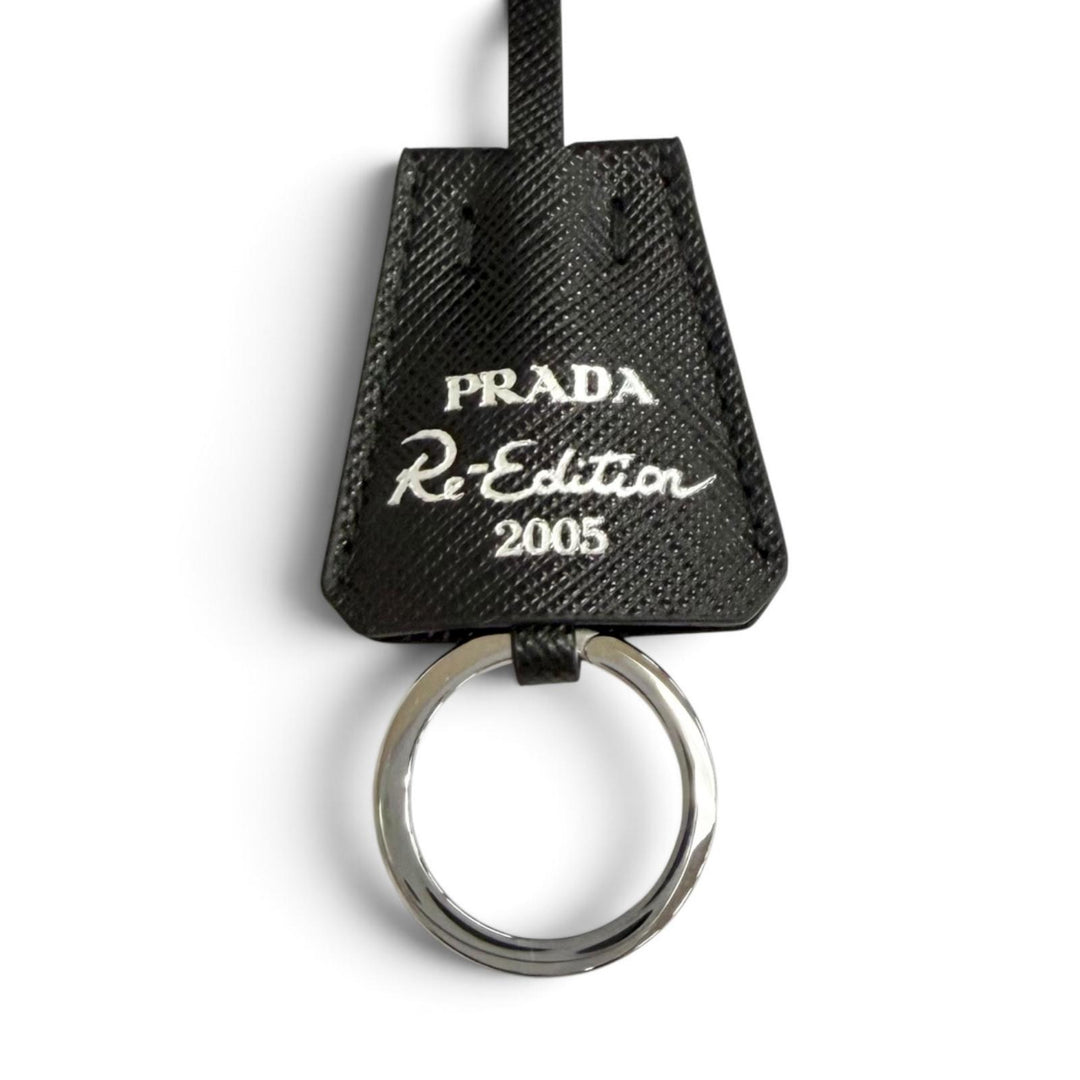 Excellent PRADA Handbag Re-Edition 2005 Re-Nylon Triangle Logo black 1N204X