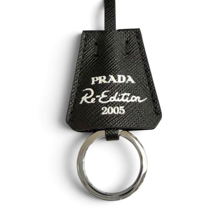 Excellent PRADA Handbag Re-Edition 2005 Re-Nylon Triangle Logo black 1N204X