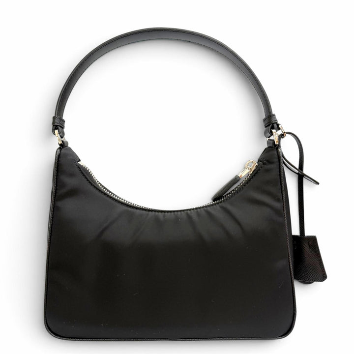 Excellent PRADA Handbag Re-Edition 2005 Re-Nylon Triangle Logo black 1N204X