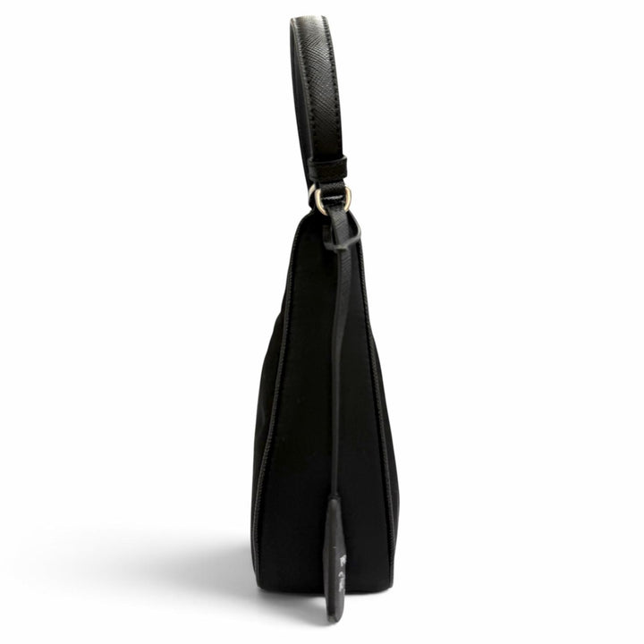 Excellent PRADA Handbag Re-Edition 2005 Re-Nylon Triangle Logo black 1N204X