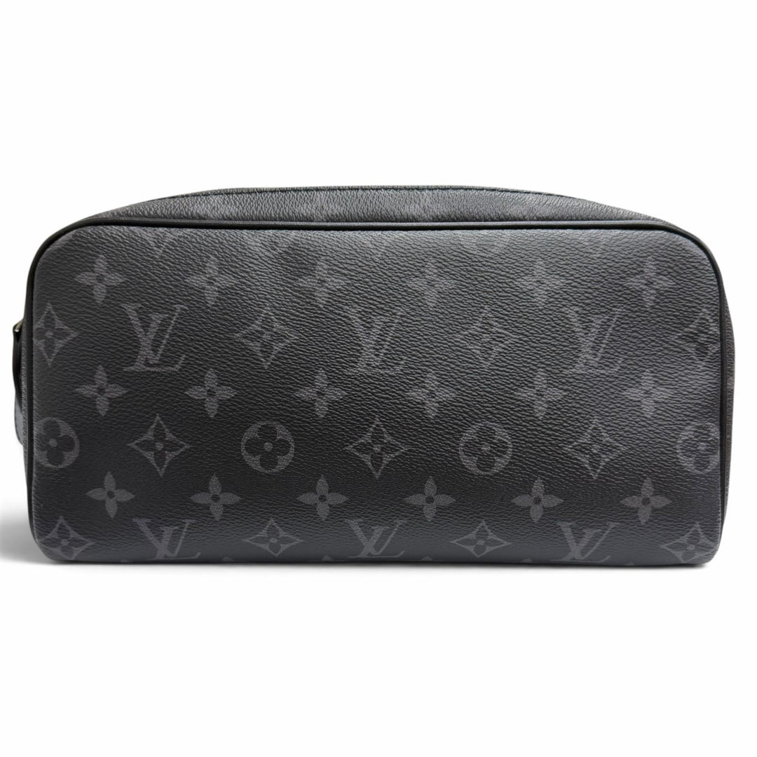 Excellent LOUIS VUITTON business bag Dop kit Travel pouch black