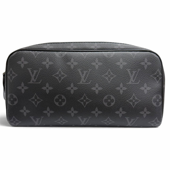 Excellent LOUIS VUITTON business bag Dop kit Travel pouch black