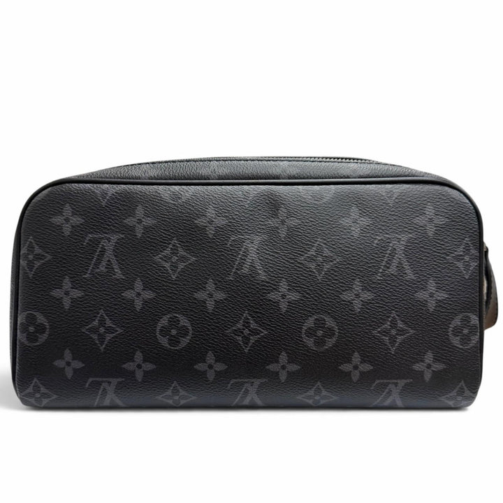 Excellent LOUIS VUITTON business bag Dop kit Travel pouch black