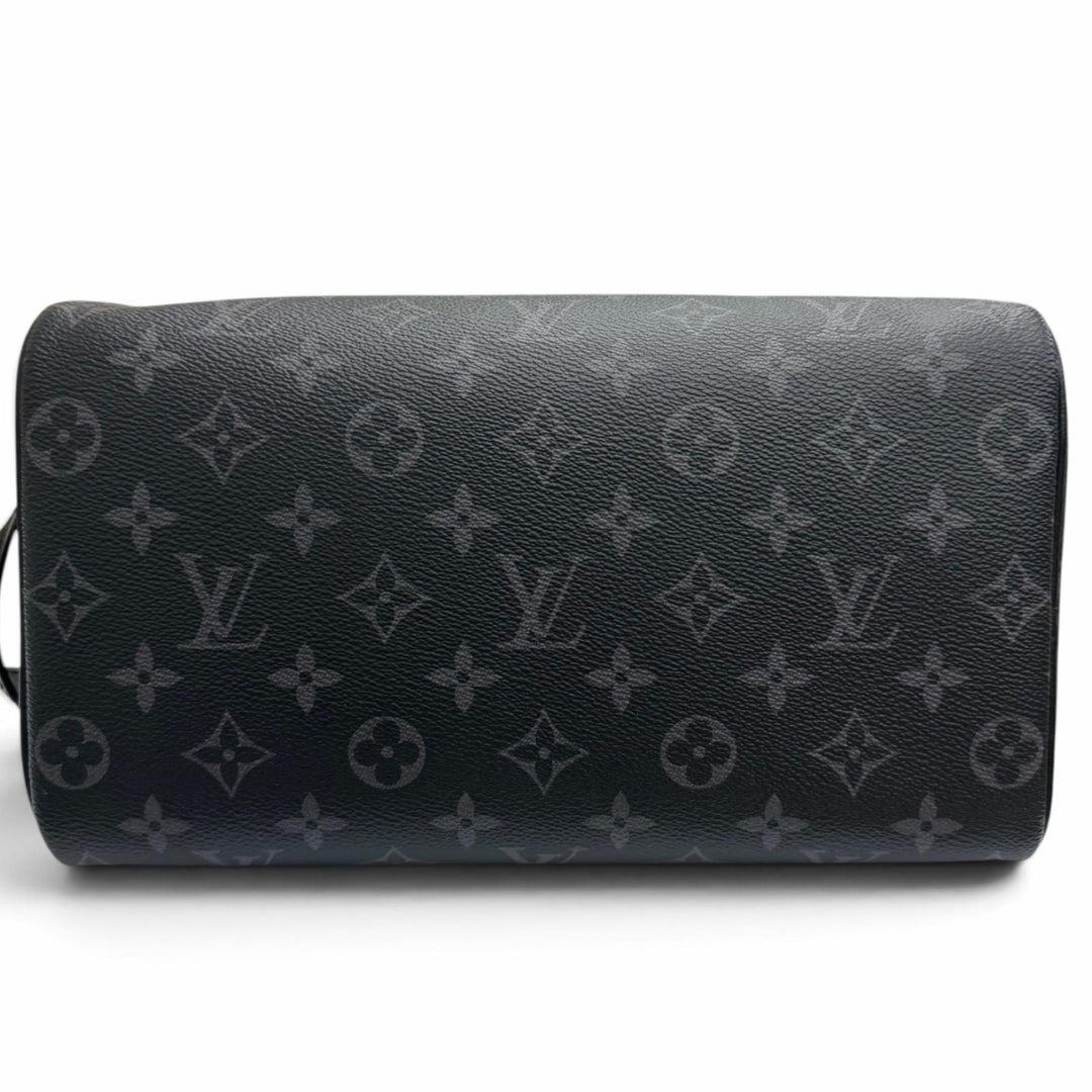 Excellent LOUIS VUITTON business bag Dop kit Travel pouch black