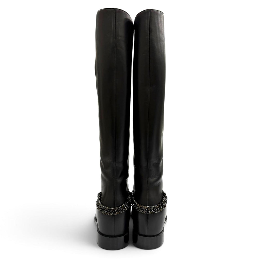 Pristine Christian Louboutin black leather Women 38.5 3130073