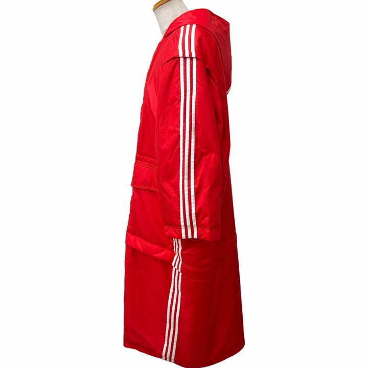 Excellent BALENCIAGA adidas coat Three Stripes Trefoil 3-Way Bench Red