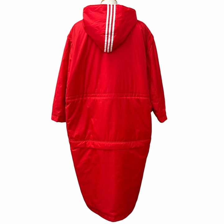 Excellent BALENCIAGA adidas coat Three Stripes Trefoil 3-Way Bench Red