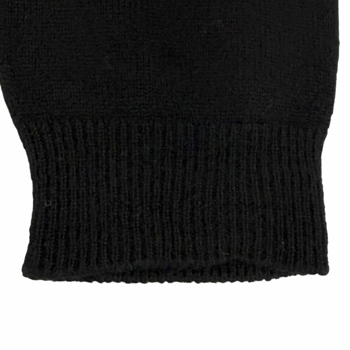 Great THE ROW one piece V-neck long-sleeved knit top black cashmere S 8421-Y556