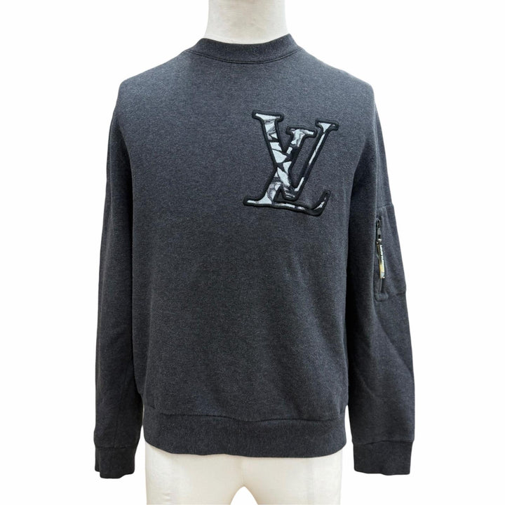 Very Good LOUIS VUITTON sweat gray cotton mens XS