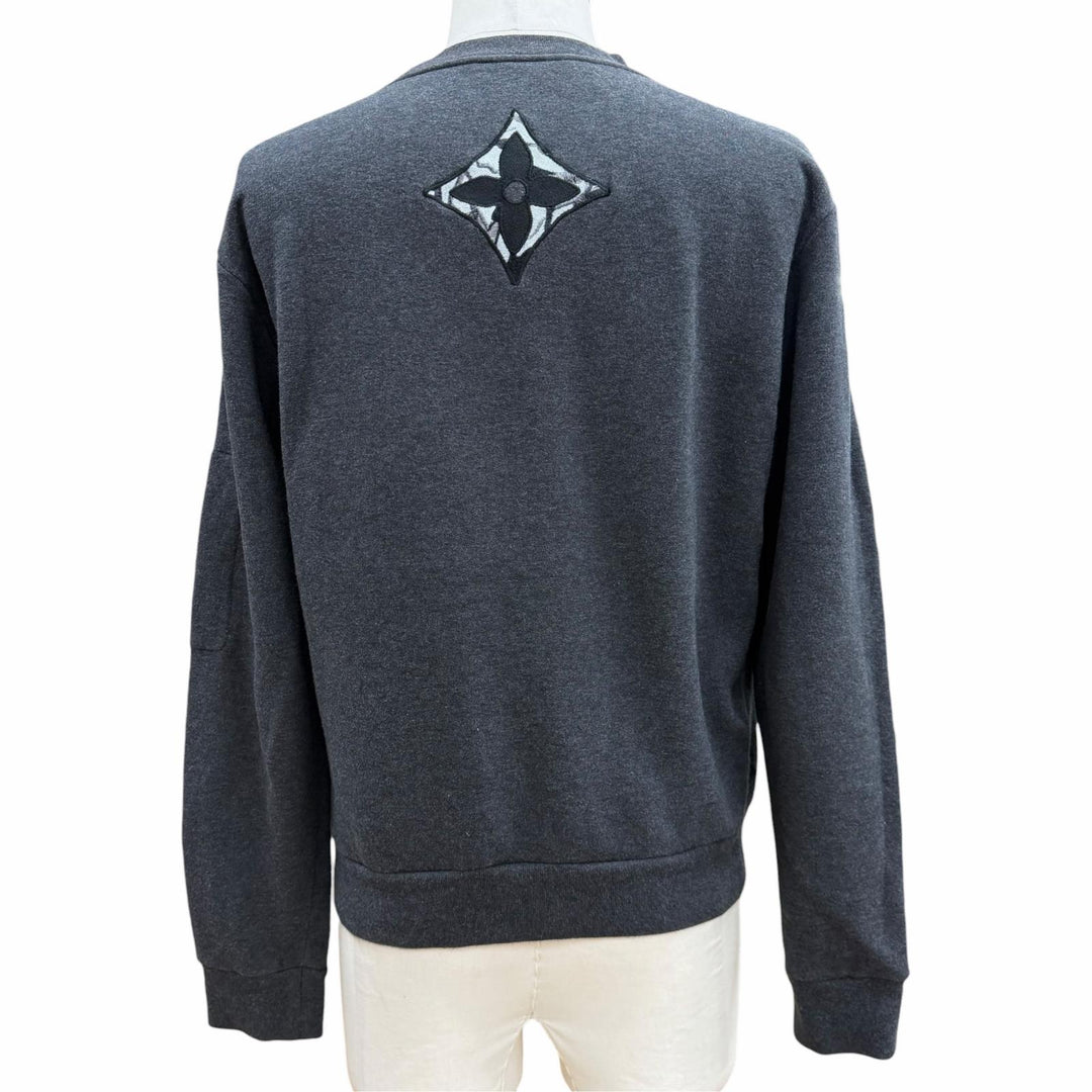 Very Good LOUIS VUITTON sweat gray cotton mens XS