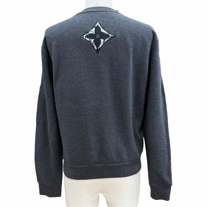 Very Good LOUIS VUITTON sweat gray cotton mens XS