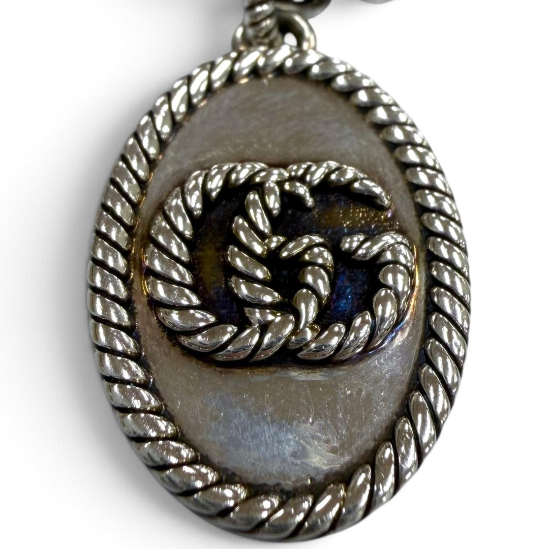 Great GUCCI Necklace GG Marmont Chain Silver AG925 mens 632540