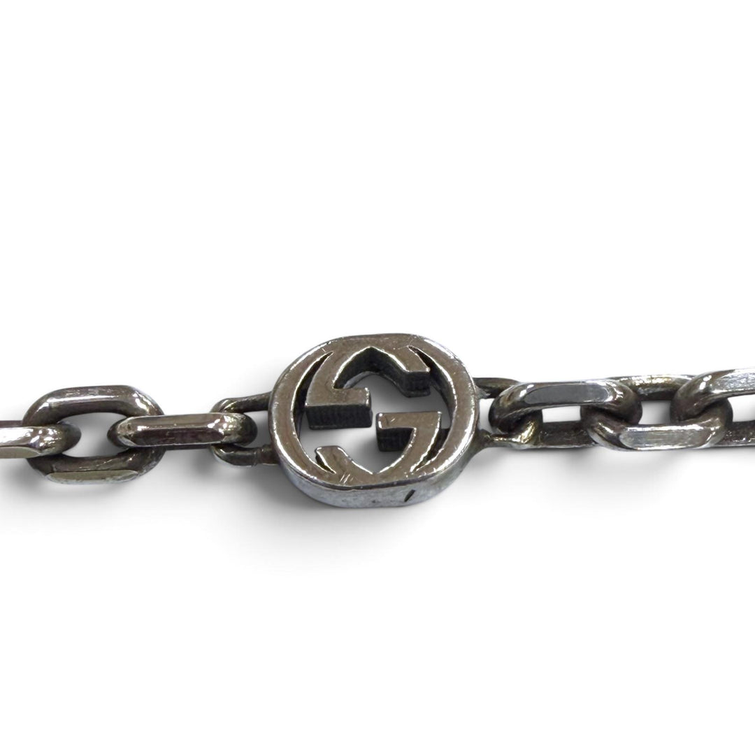 Great GUCCI Necklace GG Marmont Chain Silver AG925 mens 632540