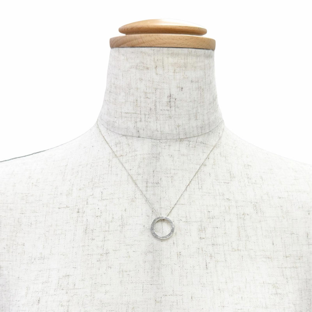 Great TIFFANY&Co. Necklace Circle Pendant Silver AG925 Women