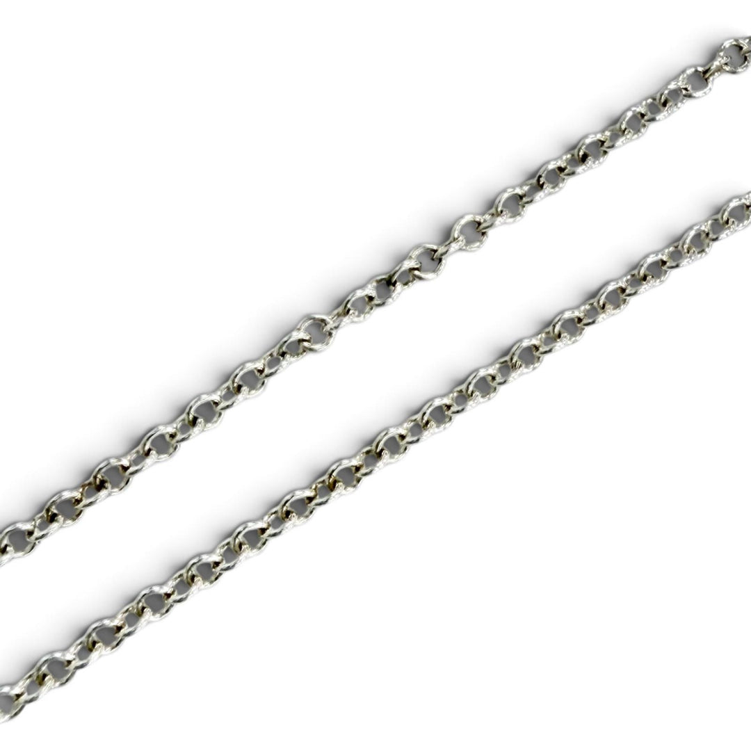 Great TIFFANY&Co. Necklace Circle Pendant Silver AG925 Women