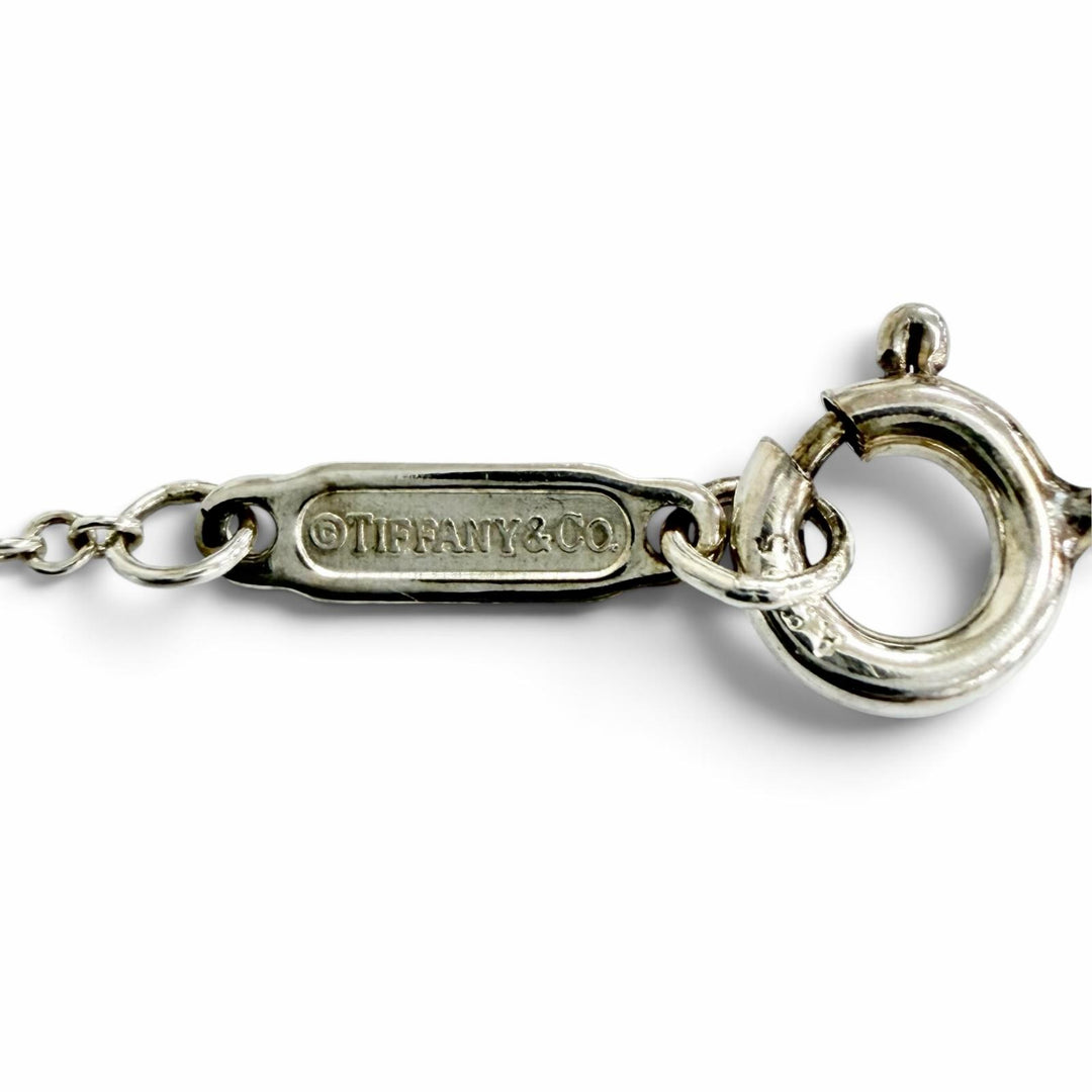 Great TIFFANY&Co. Necklace Circle Pendant Silver AG925 Women
