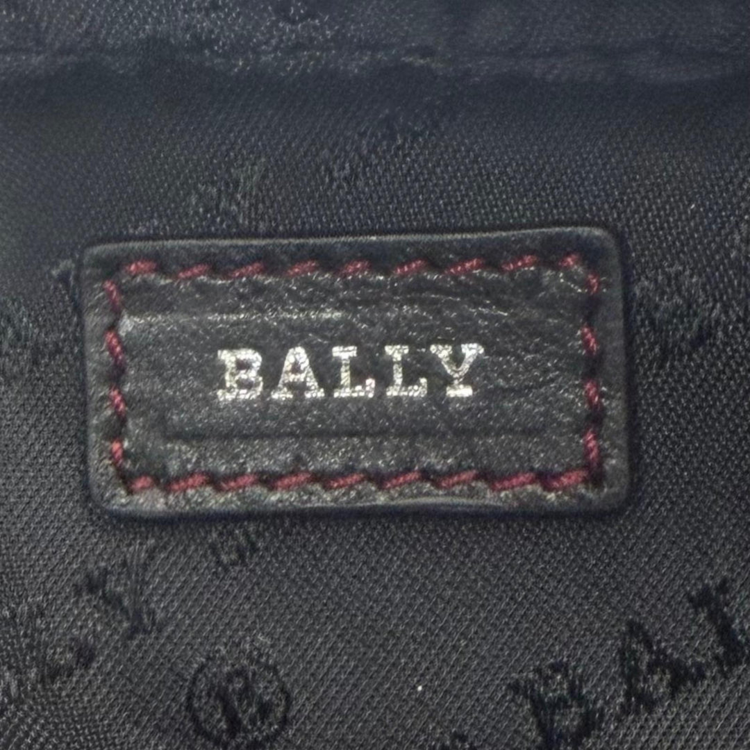 Excellent BALLY Shoulder Bag Heyot 2-Way Cross Sling Bag black leather mens