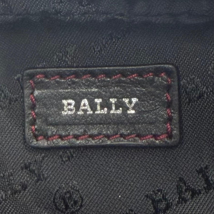 Excellent BALLY Shoulder Bag Heyot 2-Way Cross Sling Bag black leather mens