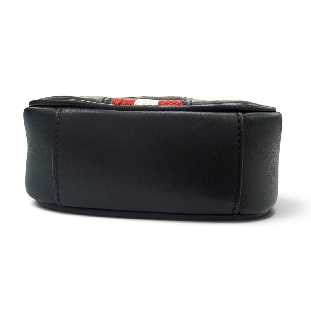 Excellent BALLY Shoulder Bag Heyot 2-Way Cross Sling Bag black leather mens