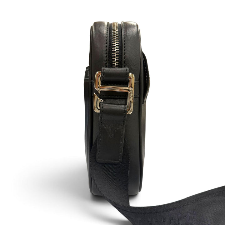 Excellent BALLY Shoulder Bag Heyot 2-Way Cross Sling Bag black leather mens
