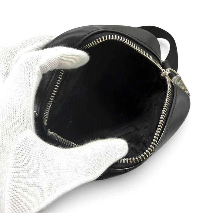 Excellent BALLY Shoulder Bag Heyot 2-Way Cross Sling Bag black leather mens
